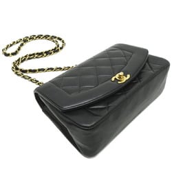 Chanel Diana 22 Chain Shoulder Women's Bag A01164 Lambskin Black