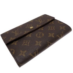 Louis Vuitton Porte Tresor Etu Papier Women's and Men's Bi-fold Wallet M61202 Monogram Brown