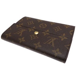 Louis Vuitton Porte Tresor Etu Papier Women's and Men's Bi-fold Wallet M61202 Monogram Brown