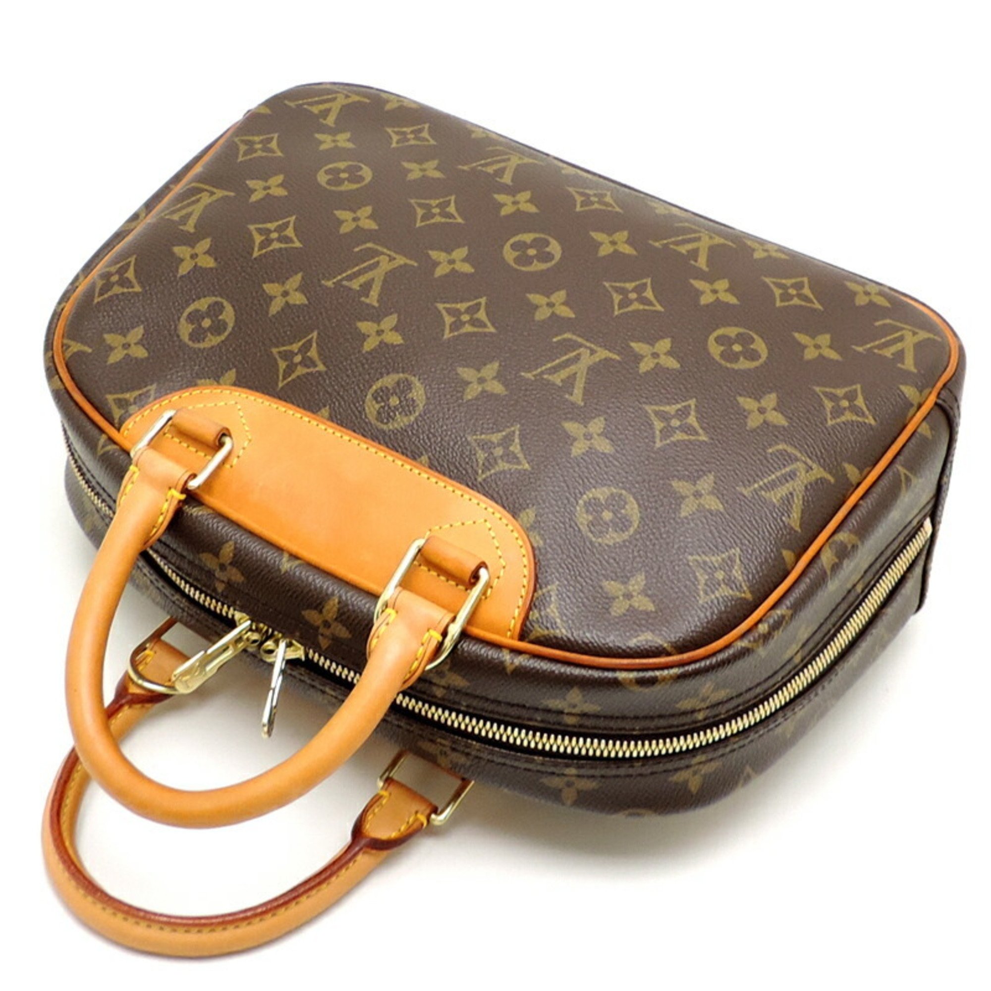 Louis Vuitton Trouville Women's Handbag M47270 Monogram Brown