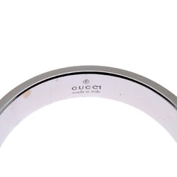 Gucci Icon Men's Ring, 750 White Gold, Size 16