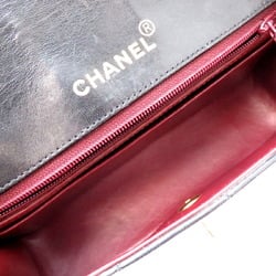 Chanel Seal Diana Chain Shoulder 20 Women's Bag Lambskin Black