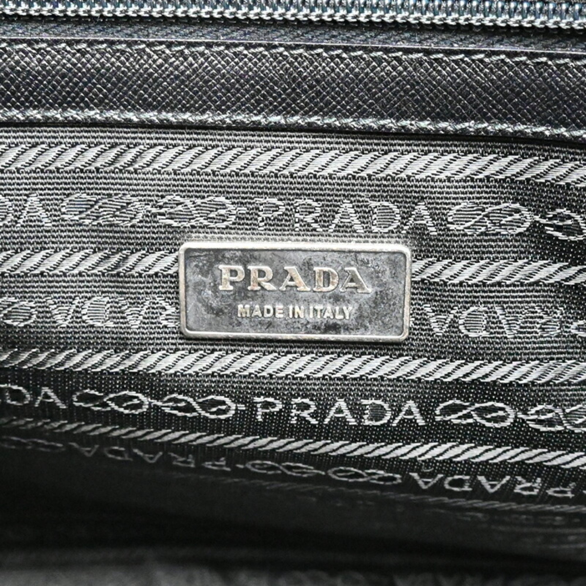 Prada Men's Bag V30088 Saffiano Leather Black