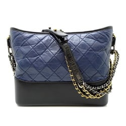 Chanel Gabrielle de Large Chain Women's Shoulder Bag A93825 Lambskin Navy