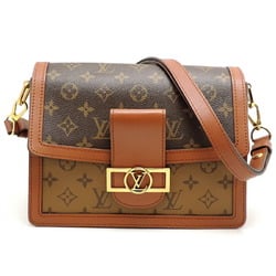 Louis Vuitton Dauphine MM Women's Shoulder Bag M45958 Monogram Reverse Brown