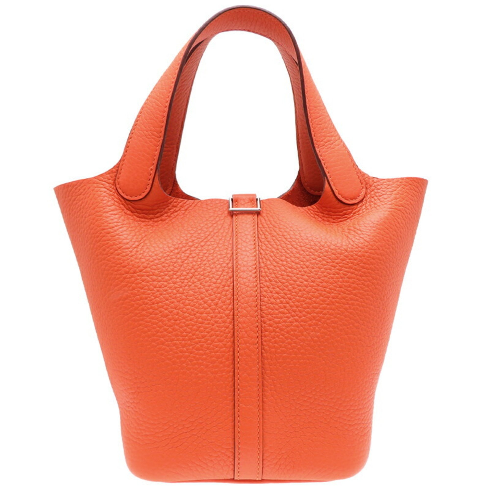 Hermes W stamp 2024 Picotin Lock PM Ladies handbag Taurillon Clemence Orange Anne