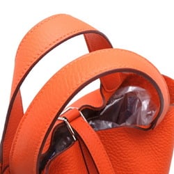 Hermes W stamp 2024 Picotin Lock PM Ladies handbag Taurillon Clemence Orange Anne