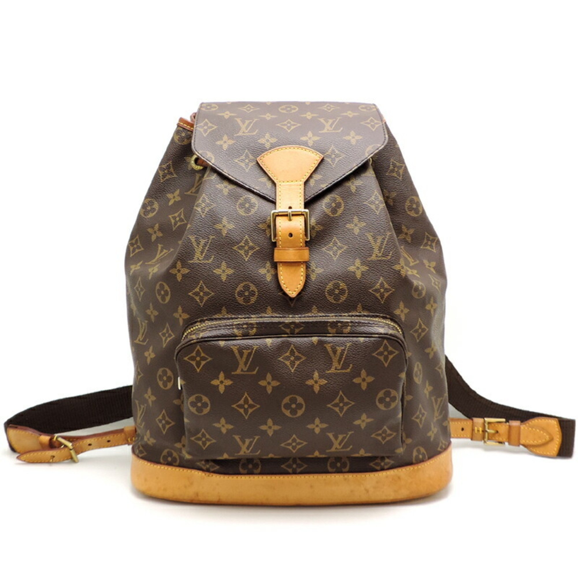 Louis Vuitton Montsouris GM Women's and Men's Backpack/Daypack M51135 Monogram Brown