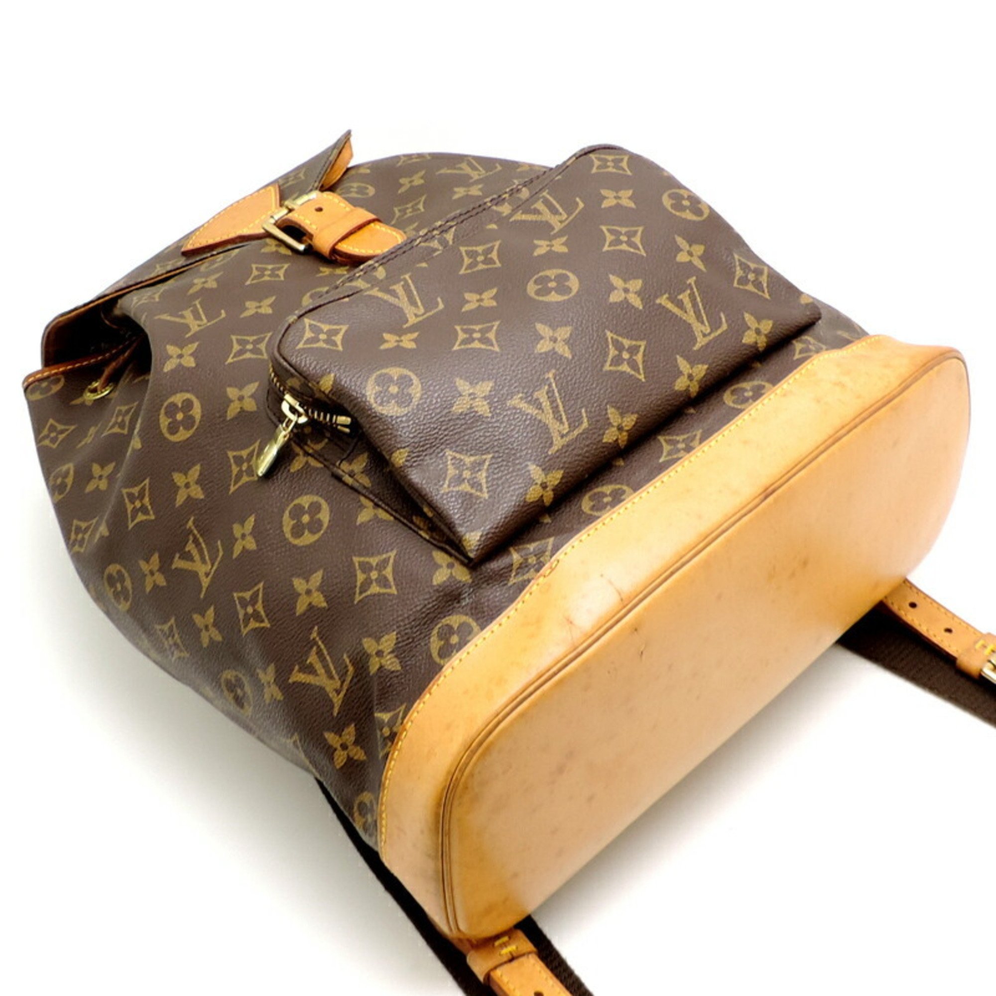 Louis Vuitton Montsouris GM Women's and Men's Backpack/Daypack M51135 Monogram Brown