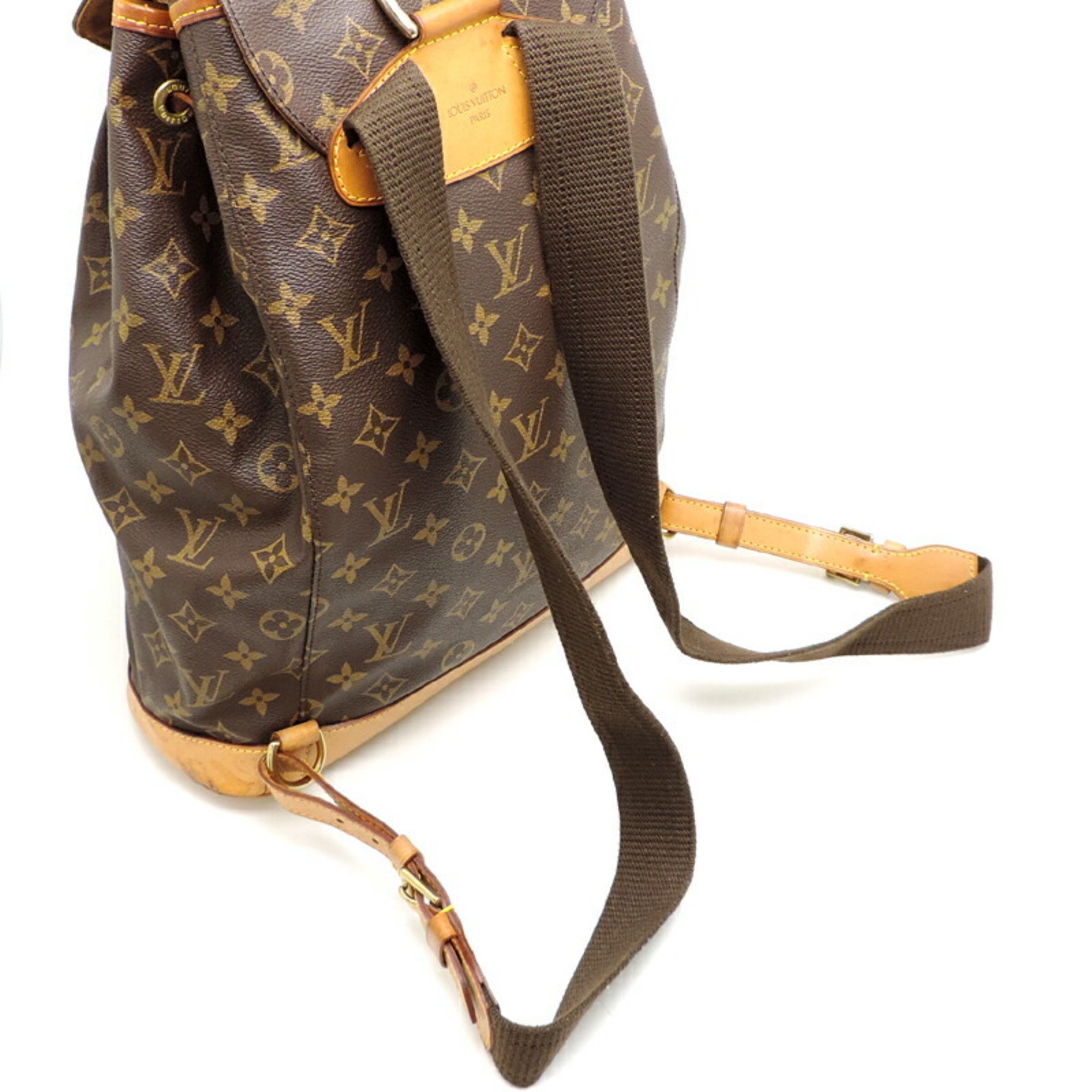 Louis Vuitton Montsouris GM Women's and Men's Backpack/Daypack M51135 Monogram Brown