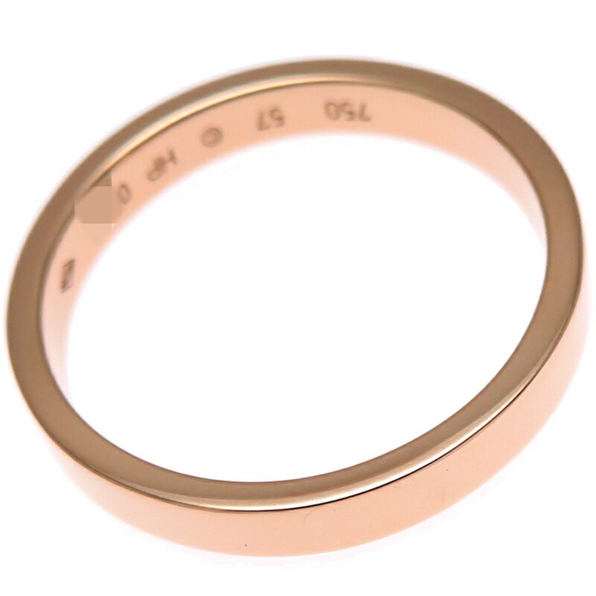 Cartier #57 Wedding Men's Ring, 750 Pink Gold, Size 17