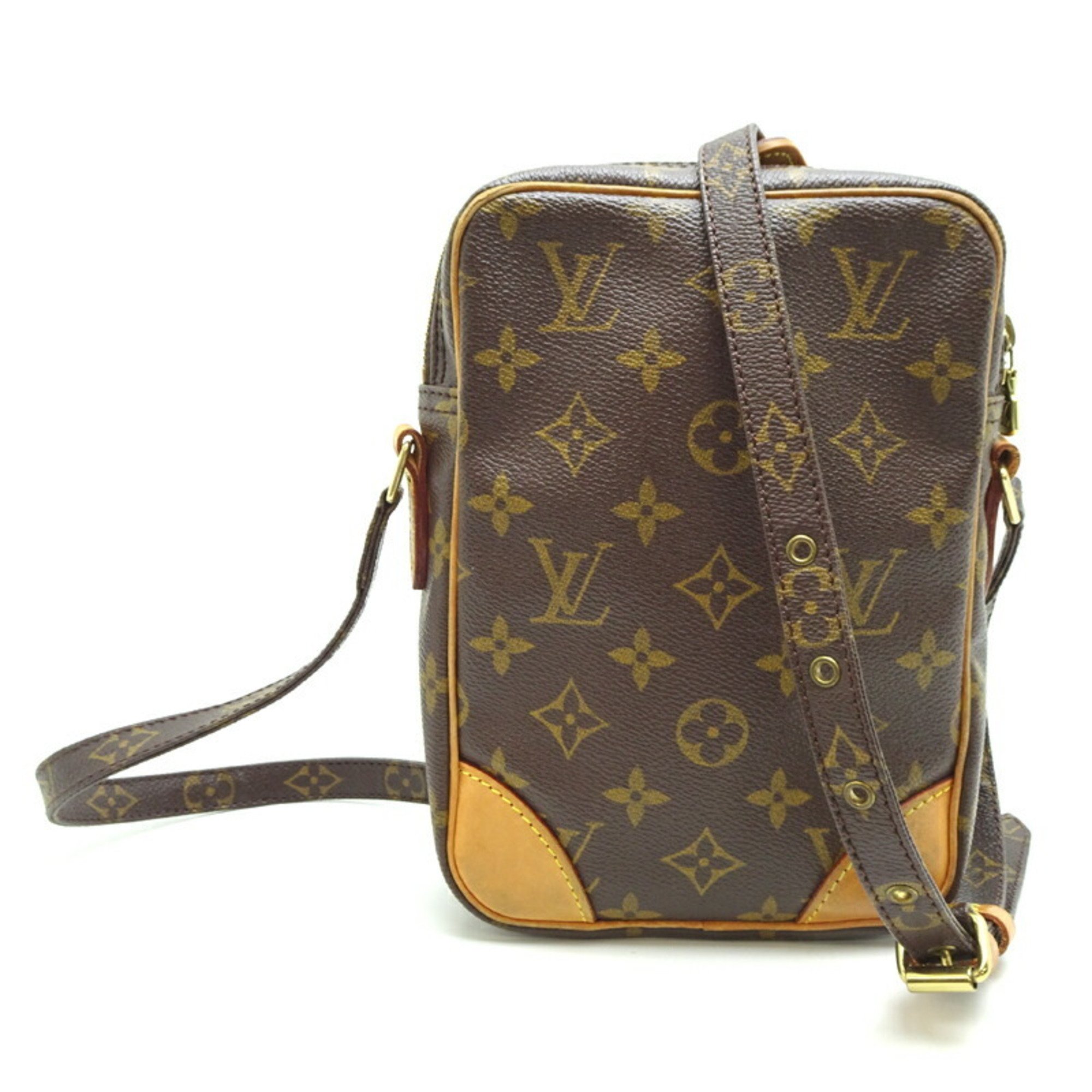 Louis Vuitton Danube Shoulder Bag with Additional Hole for Women and Men, M45266, Monogram, Brown