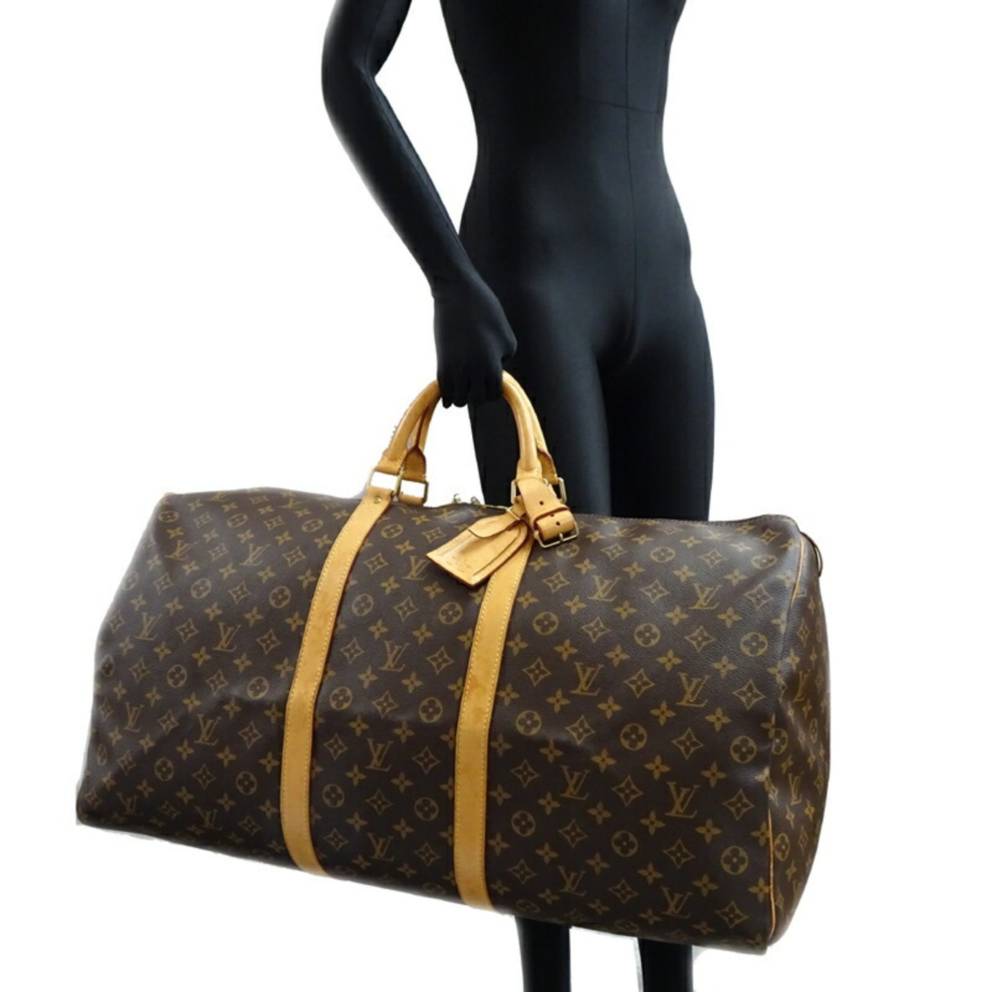 Louis Vuitton Keepall 60 Women's and Men's Boston Bag M41422 Monogram Brown