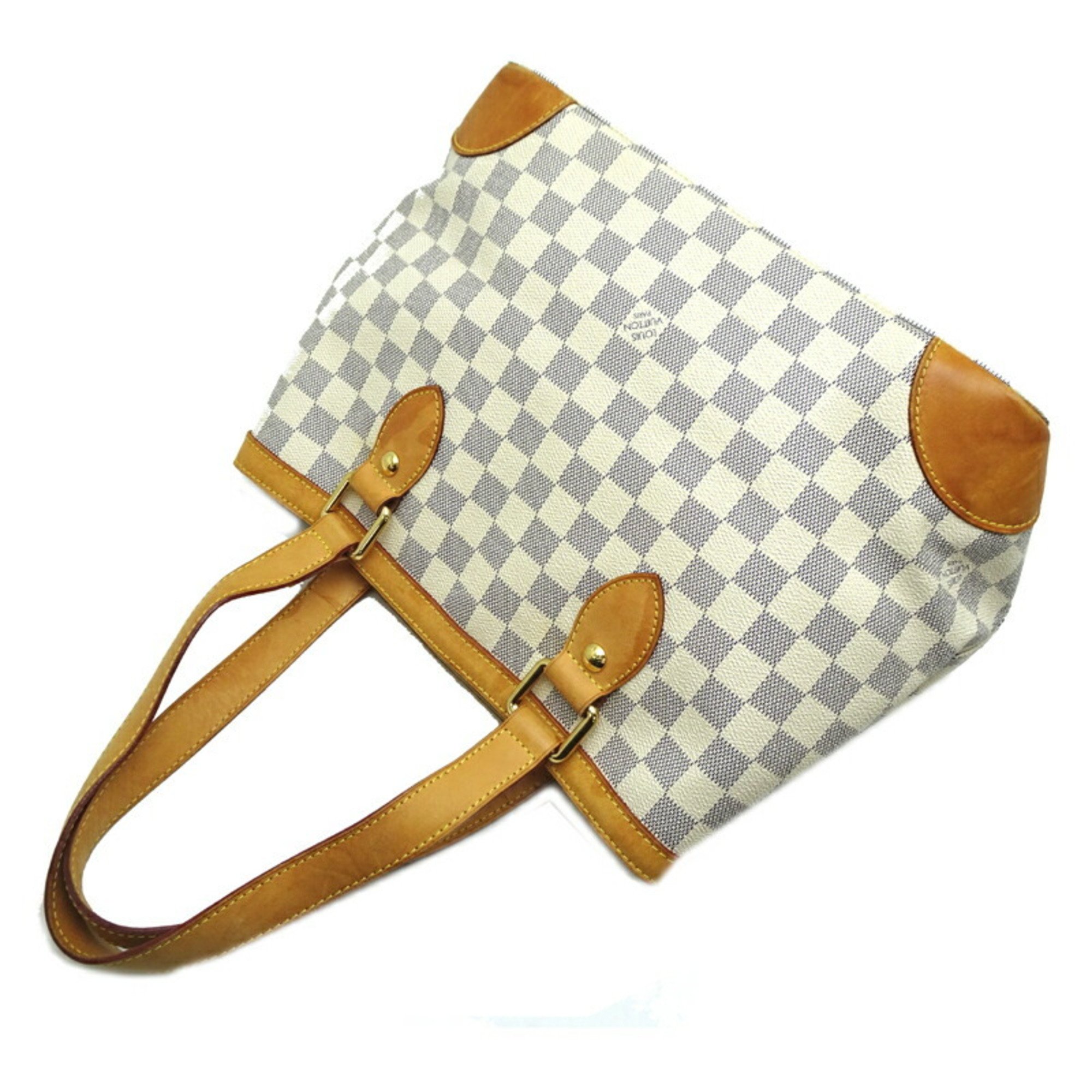 Louis Vuitton Hampstead PM Women's Handbag N51207 Damier Azur White