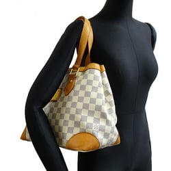 Louis Vuitton Hampstead PM Women's Handbag N51207 Damier Azur White