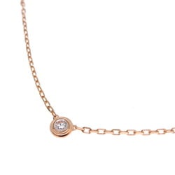 Cartier 2024 purchase 0.09ct diamond d'Amour small ladies necklace B7215700 750 pink gold