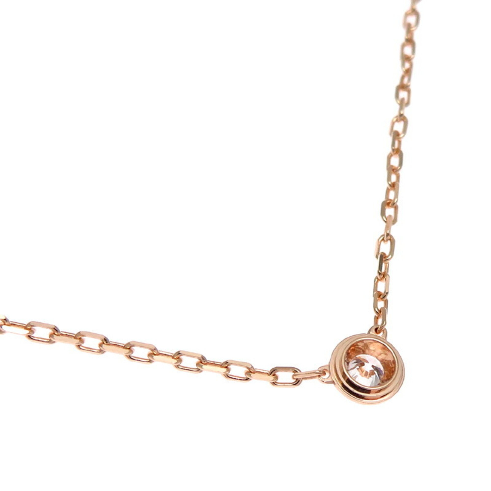 Cartier 2024 purchase 0.09ct diamond d'Amour small ladies necklace B7215700 750 pink gold