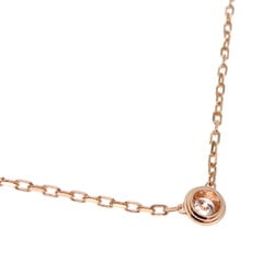 Cartier 2024 purchase 0.09ct diamond d'Amour small ladies necklace B7215700 750 pink gold