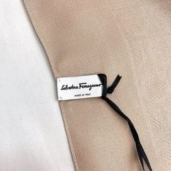 Salvatore Ferragamo scarf, pink beige, Gancini, 327987 003 ec-20442, silk, Ferragamo, women's