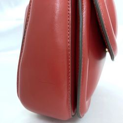 Kate Spade Handbag Red KA791 T8B ec-20622 Puffer Bag Leather Women's Compact