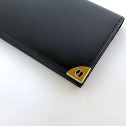 Dunhill bi-fold long wallet black ec-20091 leather dunhill men's retro