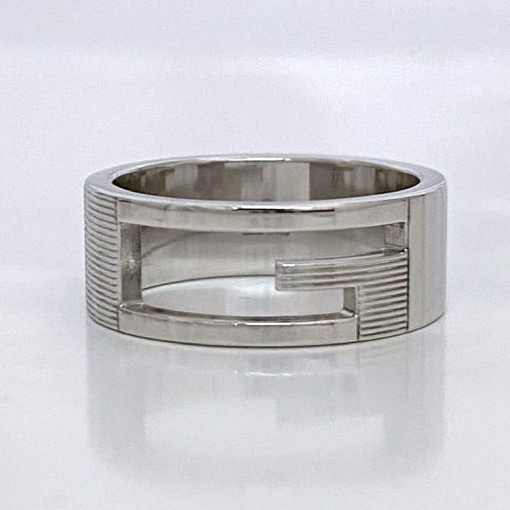 Gucci Branded Ring Silver G Cut 032661 09840 8106 ec-20394 Size 16 Ag 925 SILVER GUCCI