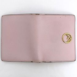 Fendi Bi-fold Wallet Pink F Is 8M0387 ec-20532 Leather FENDI Compact Women's Retro