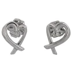 Tiffany Heart Earrings Silver Paloma Picasso ec-20010 Ag 925 SILVER TIFFANY&Co. Ladies