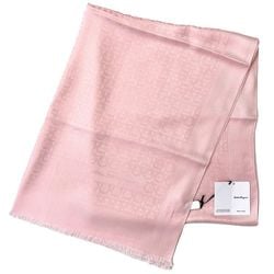 Salvatore Ferragamo scarf pink Gancini 327987 044 ec-20457 silk women's