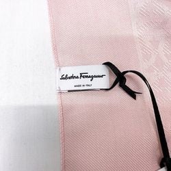 Salvatore Ferragamo scarf pink Gancini 327987 044 ec-20457 silk women's