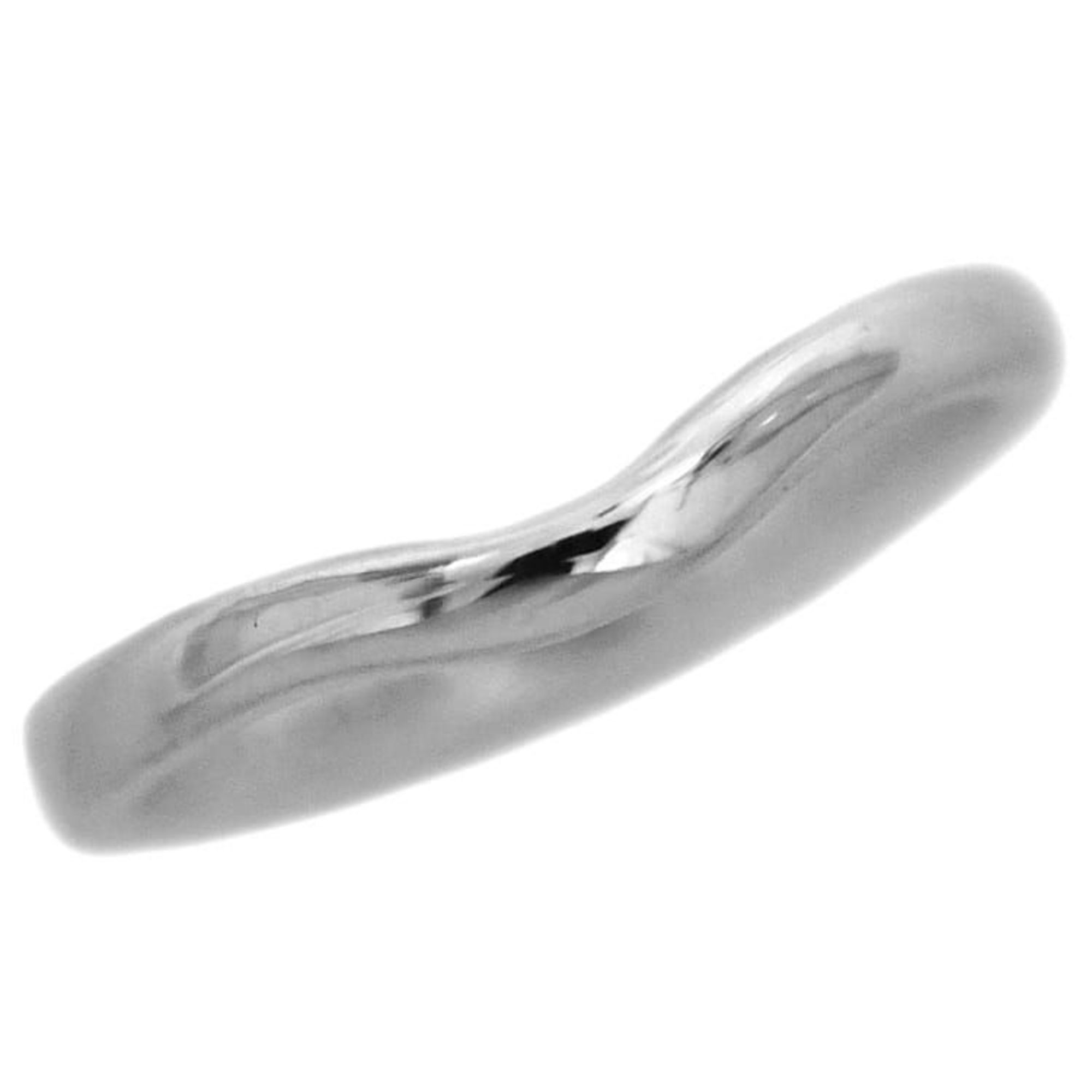 Tiffany Curved Band Ring Silver Peretti ec-20001 Size 8 Ag 925 SILVER TIFFANY&Co. Ladies