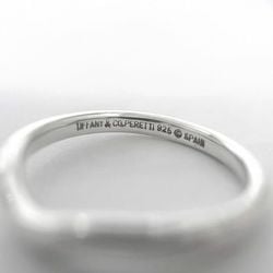 Tiffany Curved Band Ring Silver Peretti ec-20001 Size 8 Ag 925 SILVER TIFFANY&Co. Ladies