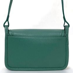 Longchamp Shoulder Bag Green 10133 021 531 ec-20149 Pochette Leather LONGCHAMP Flap Women's Compact