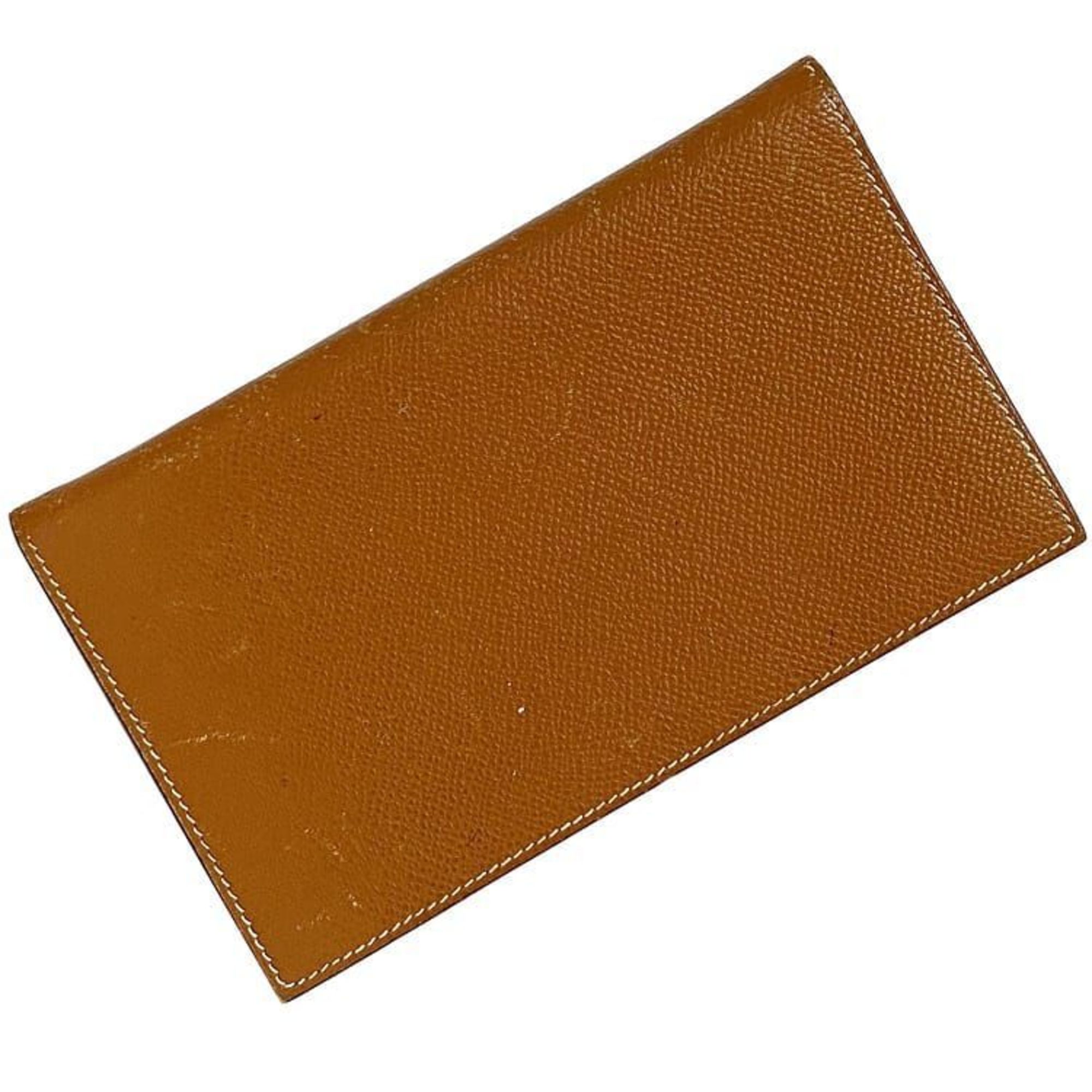 Hermes Agenda Vision 2 Planner Cover Brown ec-20201 Leather Togo □H Stamp HERMES Women's Men's Retro