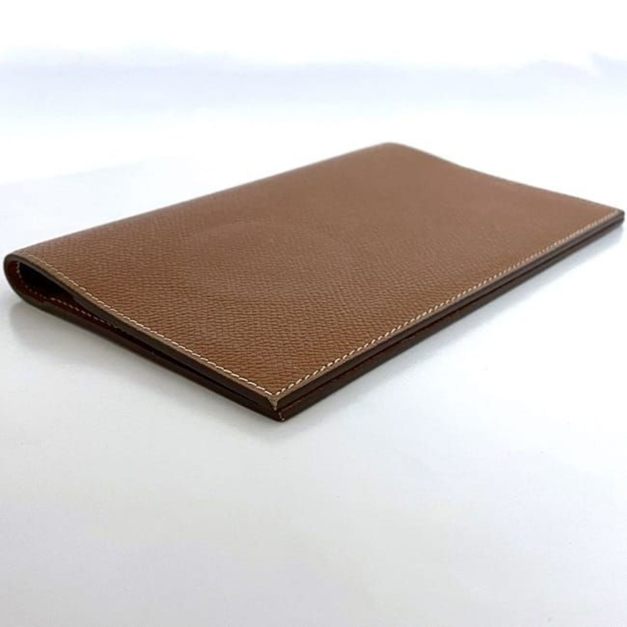 Hermes Agenda Vision 2 Planner Cover Brown ec-20201 Leather Togo □H Stamp HERMES Women's Men's Retro