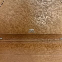 Hermes Agenda Vision 2 Planner Cover Brown ec-20201 Leather Togo □H Stamp HERMES Women's Men's Retro