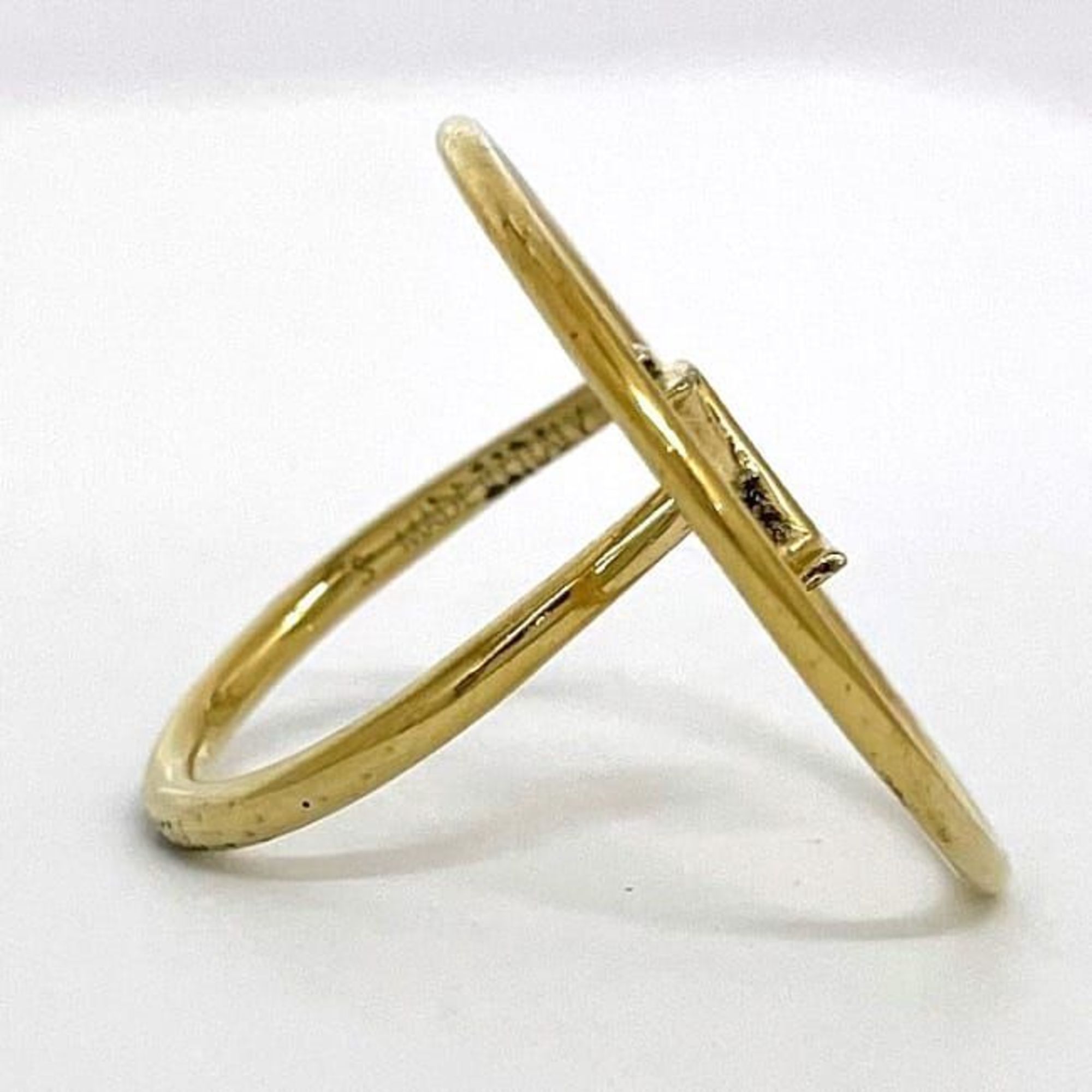 Louis Vuitton Ring Berg LV Eclipse Gold M00768 ec-20216 Size 8 GP LE1252 LOUIS VUITTON Circle Ladies Thin