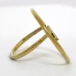 Louis Vuitton Ring Berg LV Eclipse Gold M00768 ec-20216 Size 8 GP LE1252 LOUIS VUITTON Circle Ladies Thin