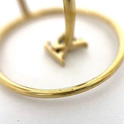 Louis Vuitton Ring Berg LV Eclipse Gold M00768 ec-20216 Size 8 GP LE1252 LOUIS VUITTON Circle Ladies Thin