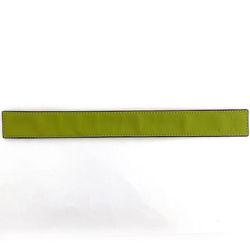 LOEWE Bracelet Light Green Brown Anagram ec-20485 Leather Patch Women's