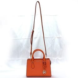 Michael Kors 2way Bag Orange 35S3G6HS5L ec-20069 Leather MICHAEL KORS Charm Handbag Shoulder Women's