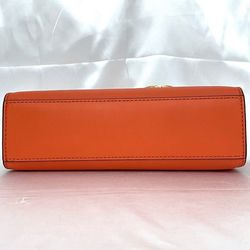 Michael Kors 2way Bag Orange 35S3G6HS5L ec-20069 Leather MICHAEL KORS Charm Handbag Shoulder Women's