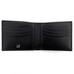 Dunhill Bi-fold Wallet Black LL3070A ec-20092 Leather dunhill Billfold Compact Men's Chic