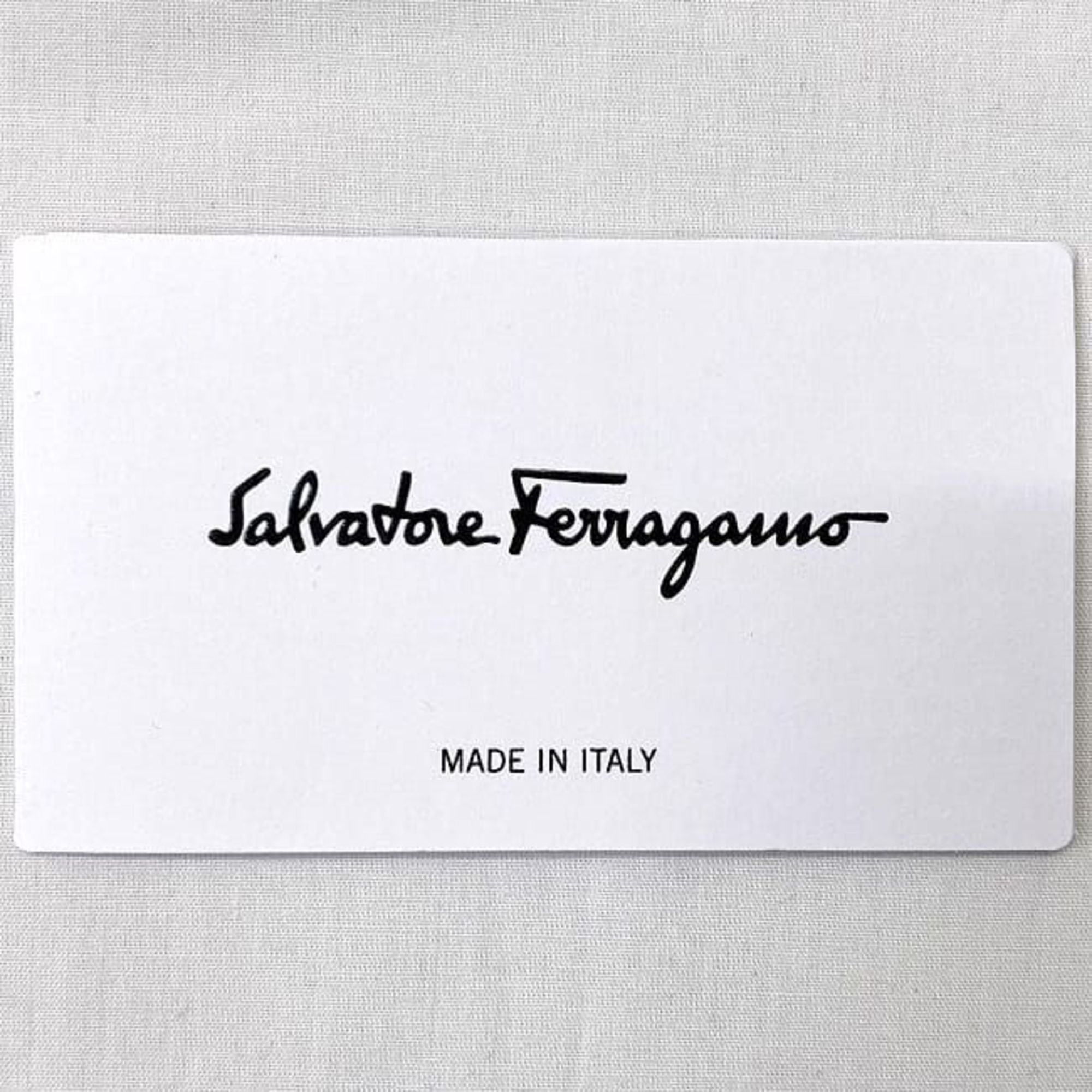 Salvatore Ferragamo Scarf Black Gancini 327987 002 ec-20458 Silk Women's