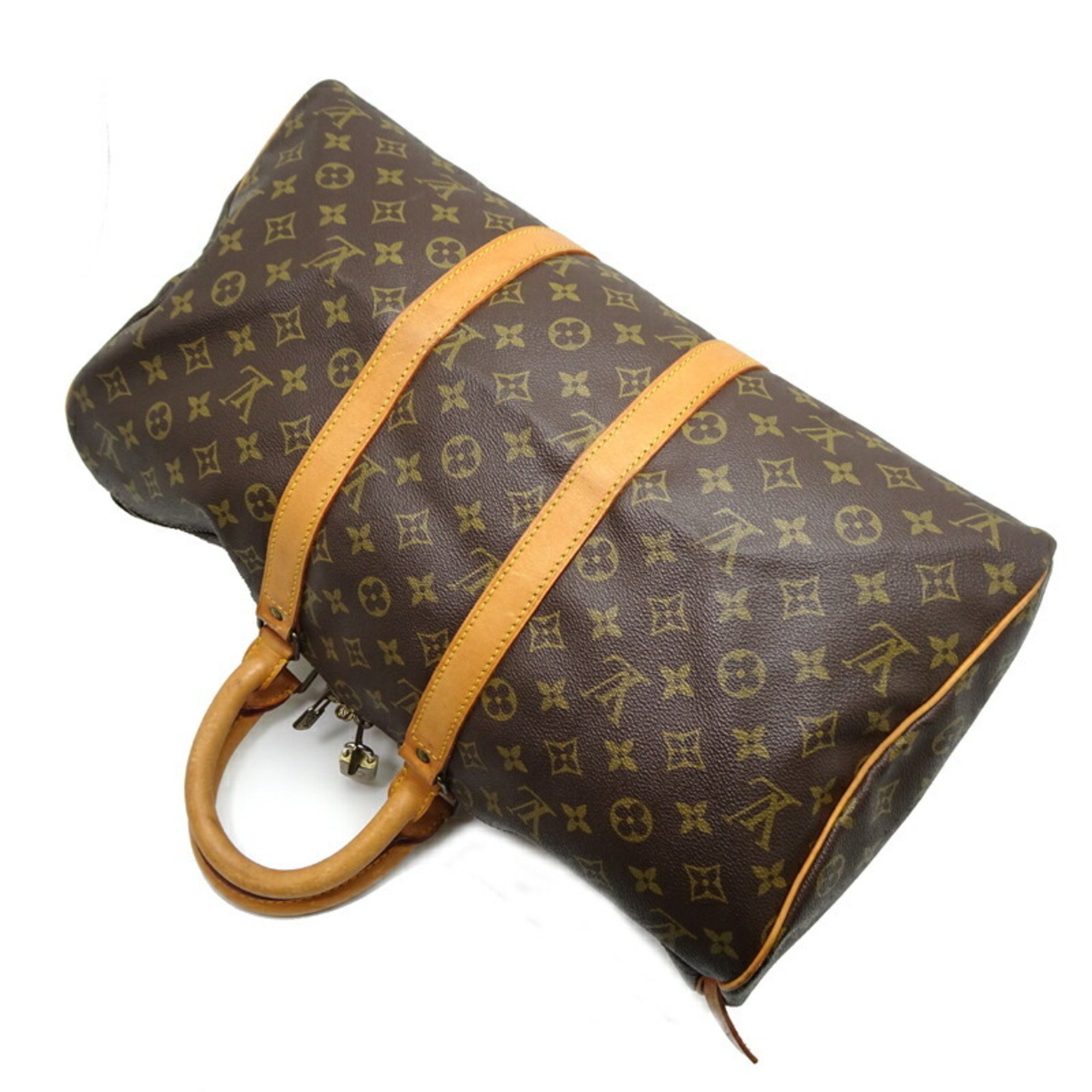 Louis Vuitton Keepall 45 Women's and Men's Boston Bag M41428 Monogram Brown