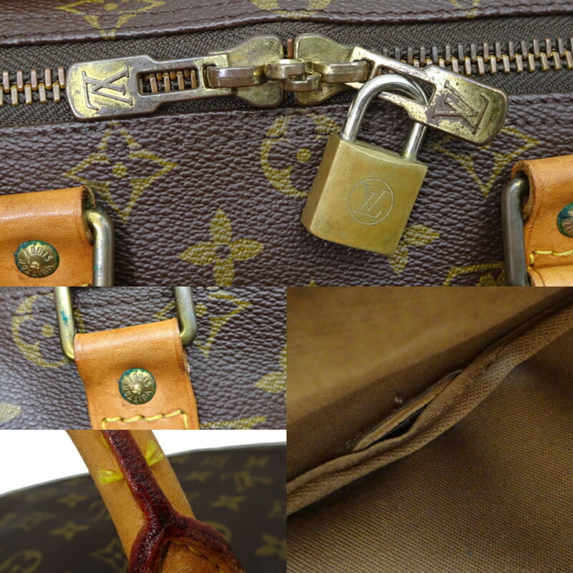 Louis Vuitton Keepall 45 Women's and Men's Boston Bag M41428 Monogram Brown