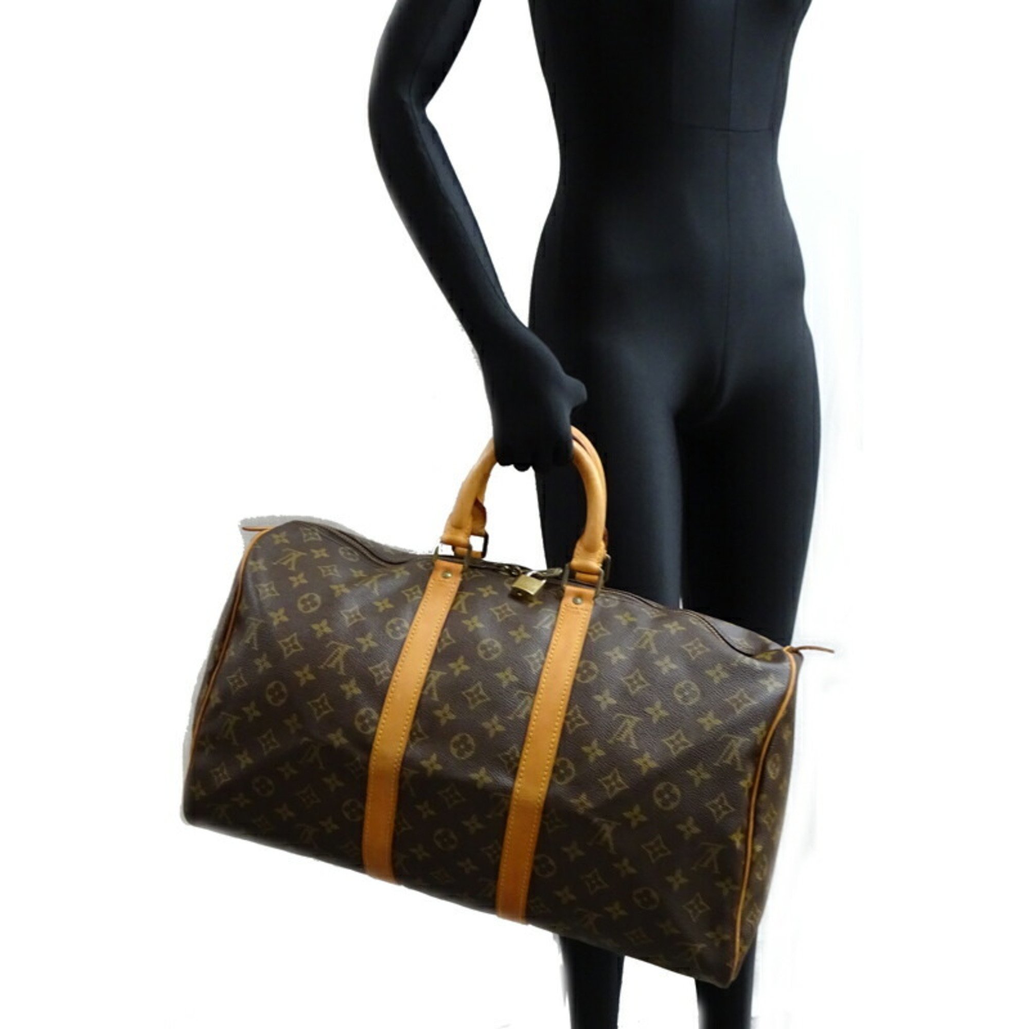 Louis Vuitton Keepall 45 Women's and Men's Boston Bag M41428 Monogram Brown