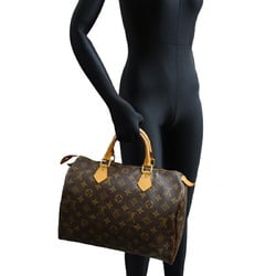 Louis Vuitton Speedy 30 Women's and Men's Boston Bag M41526 Monogram Brown