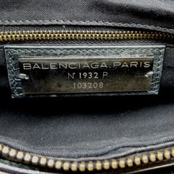 Balenciaga The First Women's Handbag 103208 Leather Black