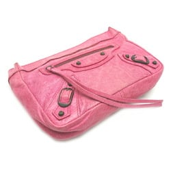 Balenciaga The Pouch Women's 110481 Leather Pink